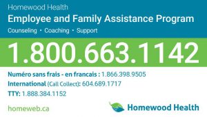 EFAP Business card - phone number 1-800-663-1142.  Francais 1-866-398-9505.  International (call Collect) 604-689-1717 and TTY 1-888-384-1152